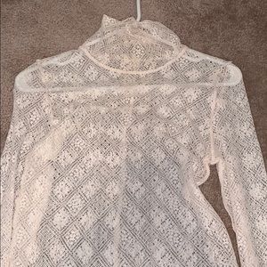 Free People Lace Turtleneck